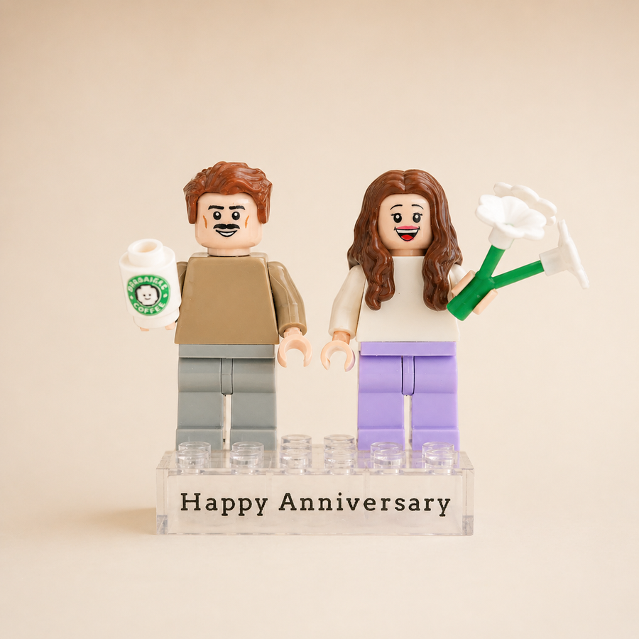 Custom Minifigure Couple Set